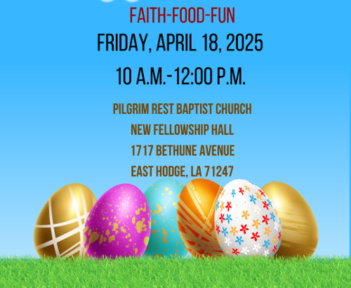 Pilgrim Rest and Galilee Baptist Churches to host Easter Egg Hunt on ...